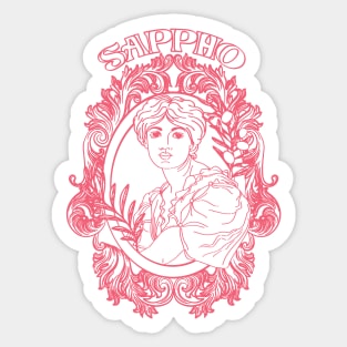 Sappho Portrait Sticker